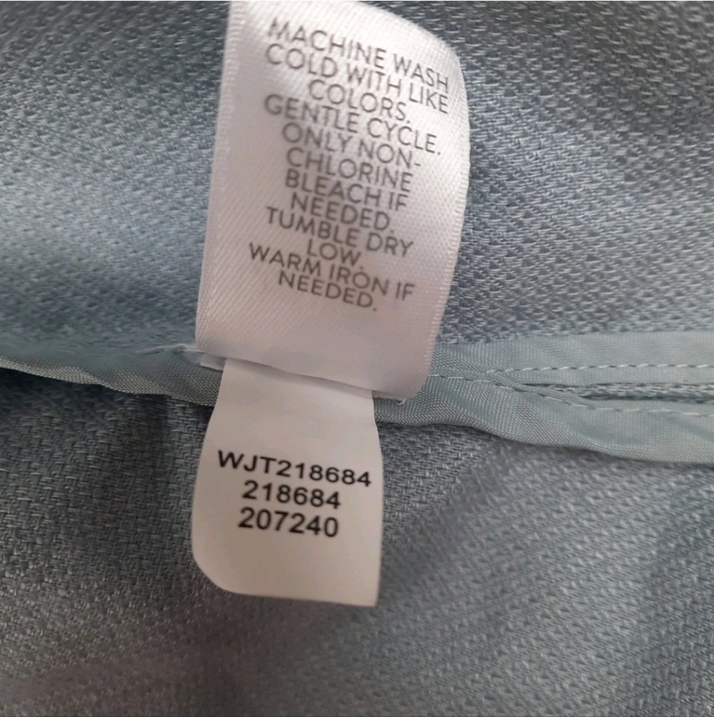 NWT J. Jill Linen Cotton Lightweight Peacoat Blazer Dusty Blue Size 2XL Breeze - Picture 9 of 10